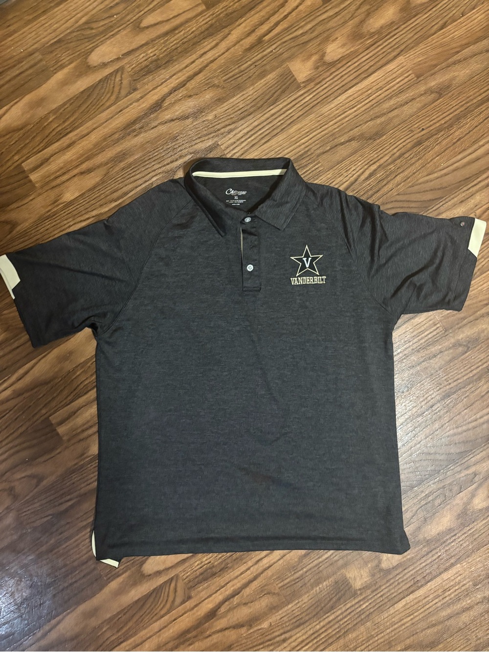 Vanderbilt Commodores Mens Heather Grey Polo * XL
